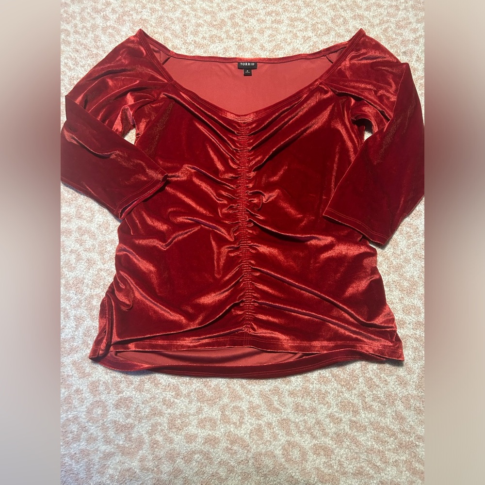 Torrid off shoulder blouse